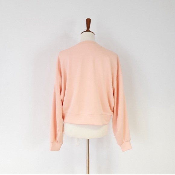 Lululemon | Perfectly Oversized Cropped Crew *Softstreme Peach Satin - Picture 2 of 3